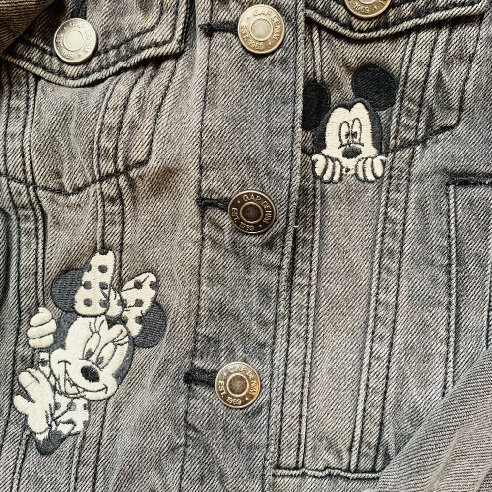 Gap denim gray/black denim jacket